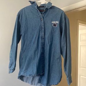 Penn State University Denim Button Up